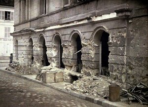 Soissons, After the Bombing on 5th July, Aisne, France, 1917 by Fernand Cuville